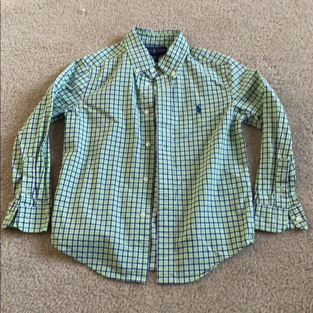 Kids Ralph Lauren Button Down Long Sleeve Shirt